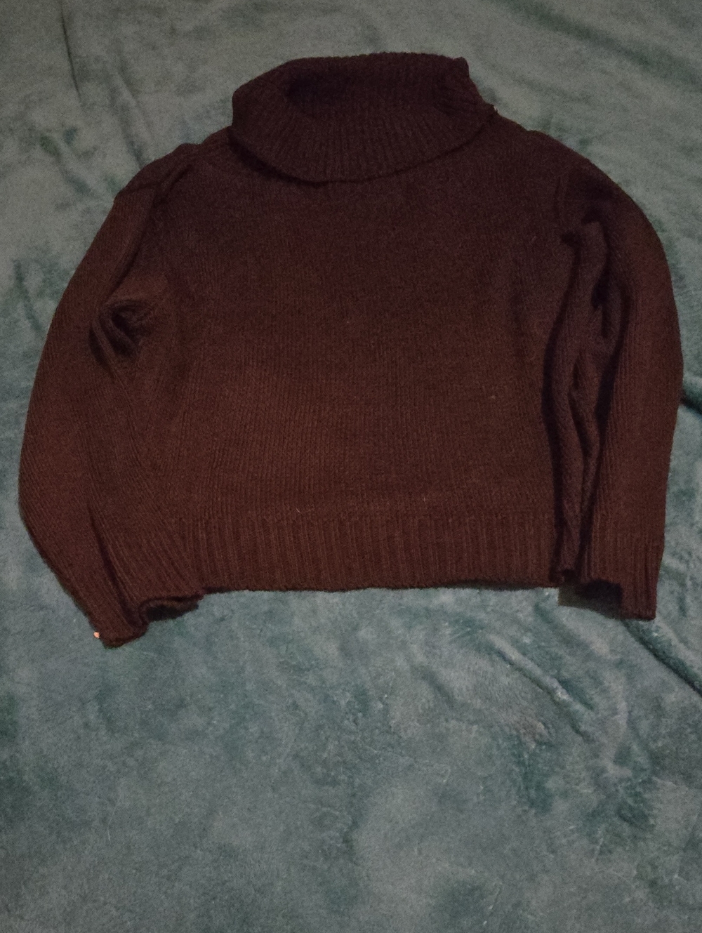 Razzle Dazzle Cozy Women's Black Turtleneck Sweater